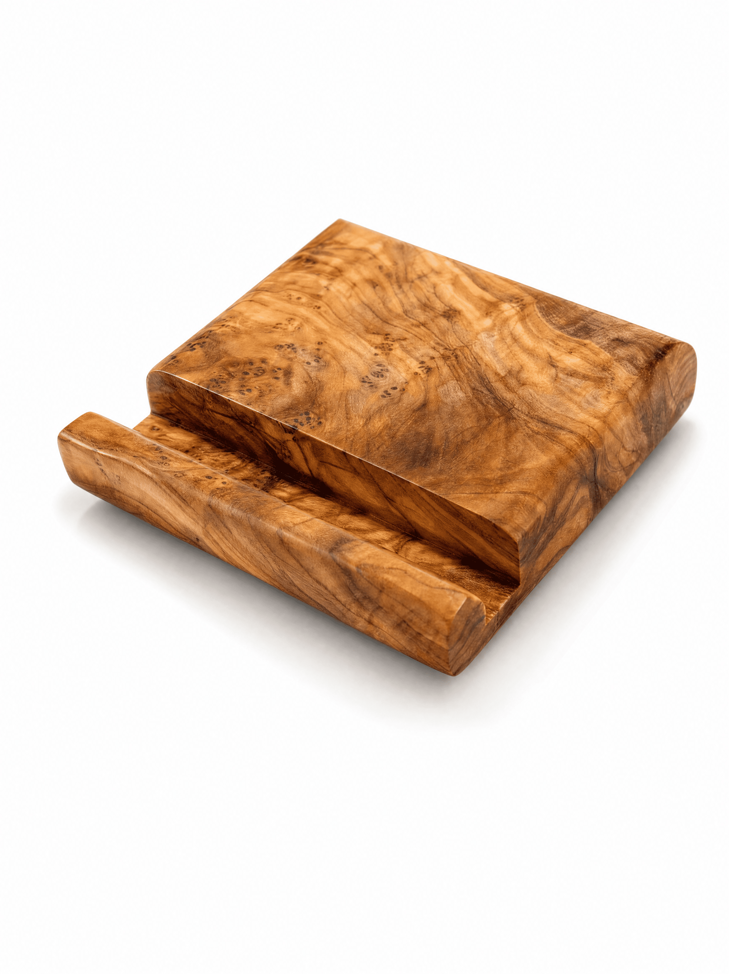 Natural Olive Wood Phone Stand